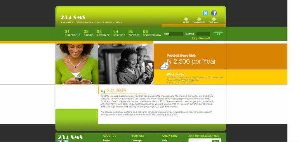 234 sms website