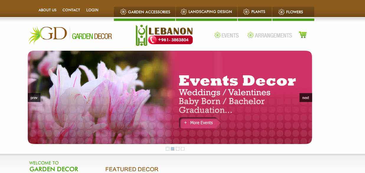Garden Decors Website