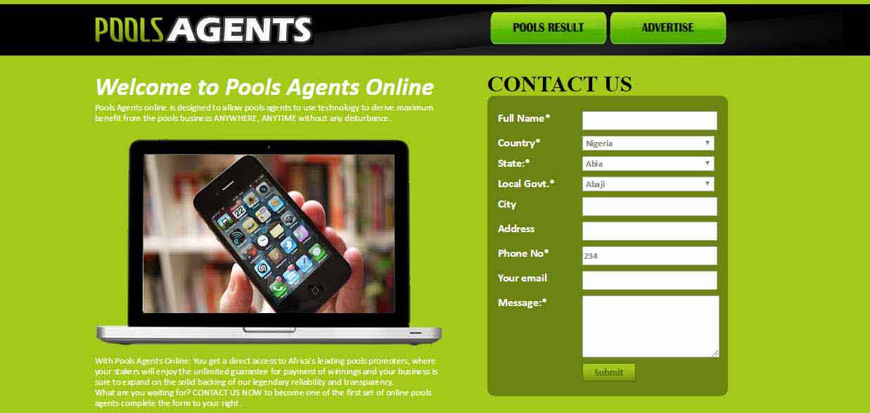 Pools Agents Website